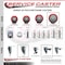Service Caster 5 Inch Red Polyurethane Wheel Swivel 34 Inch Threaded Stem Caster Set with Brake SCC SCC-TS20S514-PPUB-RED-PLB-34212-4 - alternate 4